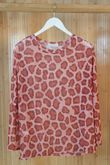 Bobby Mesh Layering Top Leopard Soft Red